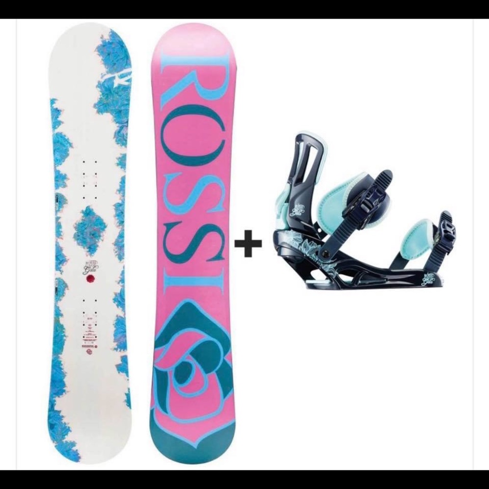 Rossingal snowboard bindings included